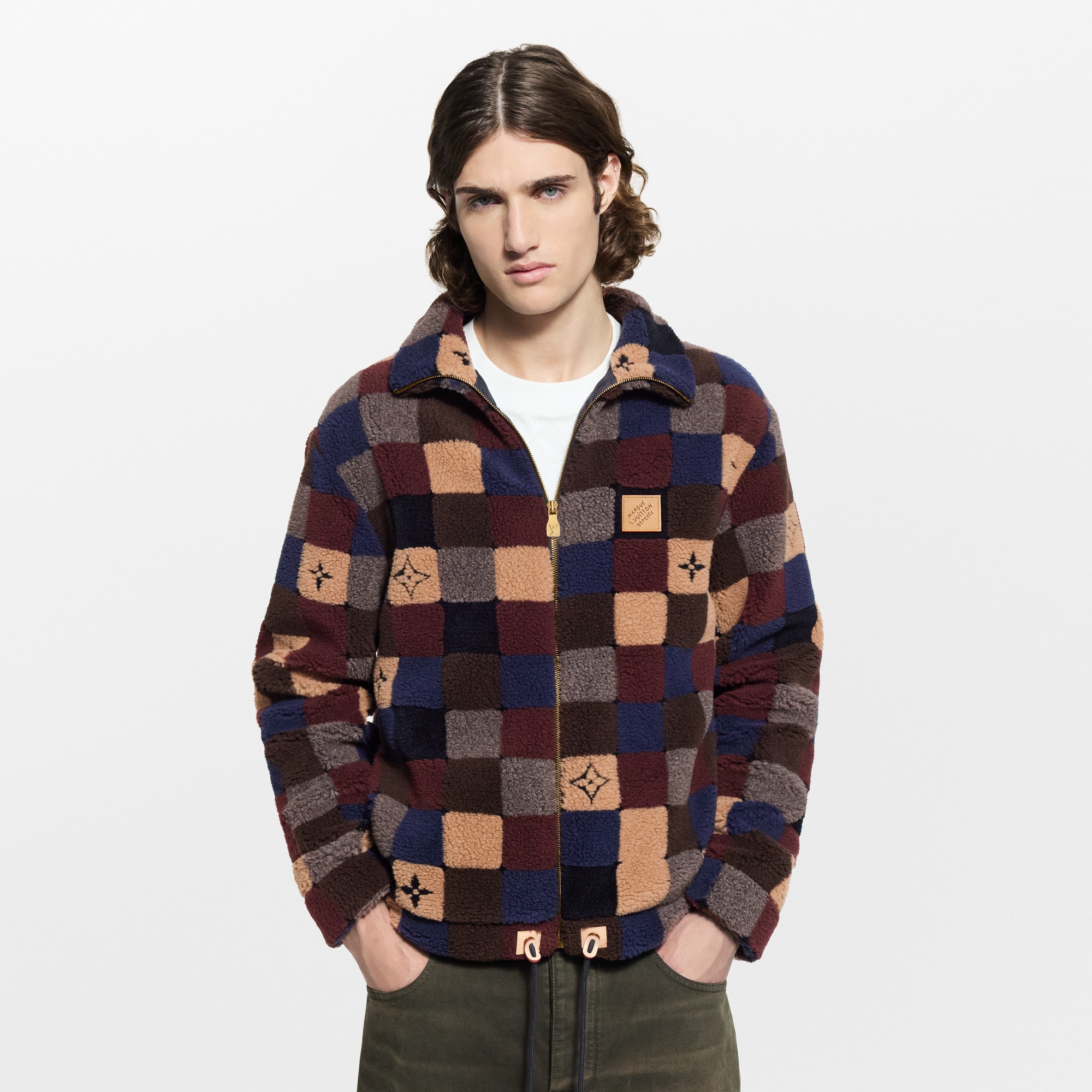 ブルゾン ALL OVER DAMIER FLEECE BLOUSON Damier Fleece Blouson - Ready-to-Wear | LOUIS VUITTON